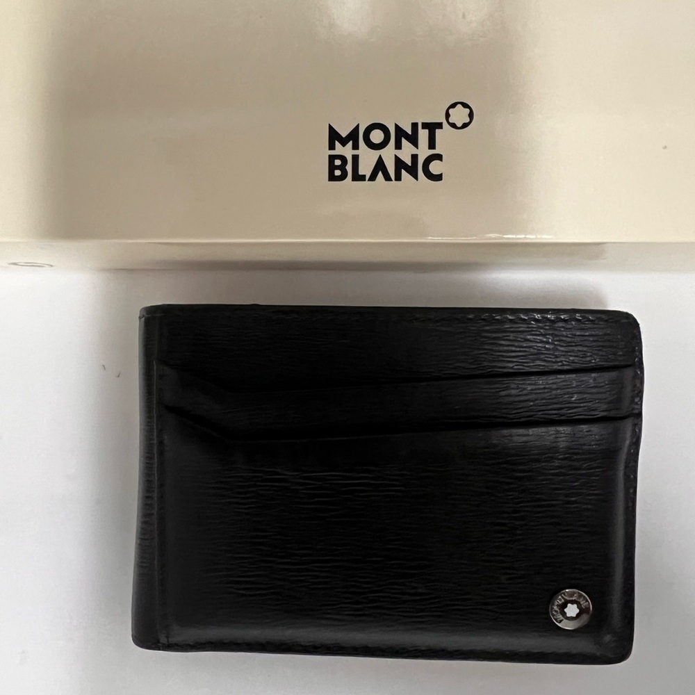 Montblanc 4810 Westside Folded Pocket Holder 8CC- Black